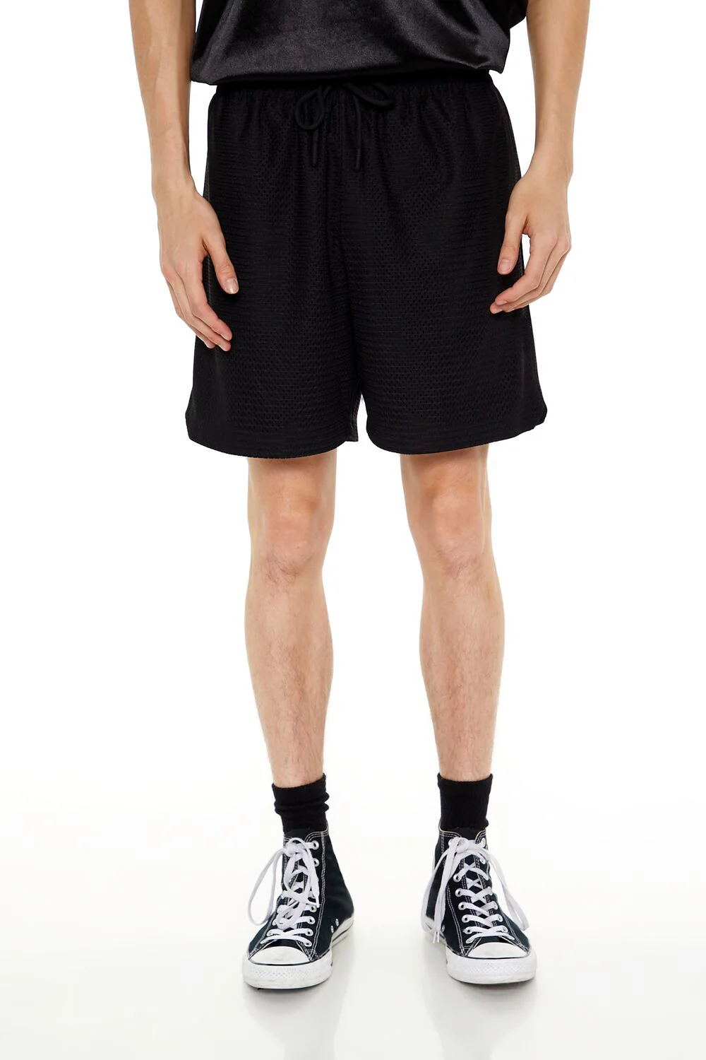 Mesh Drawstring Jersey Shorts - Image 2