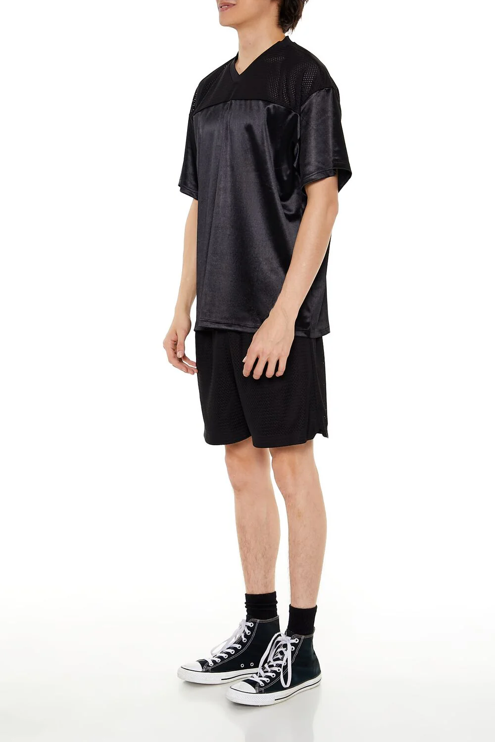 Mesh Drawstring Jersey Shorts - Image 3