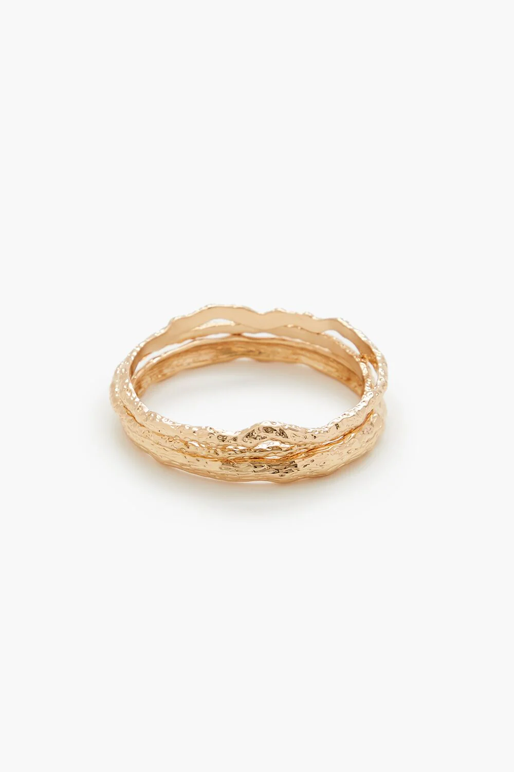 Hammered Bangle Bracelet Set - Image 2