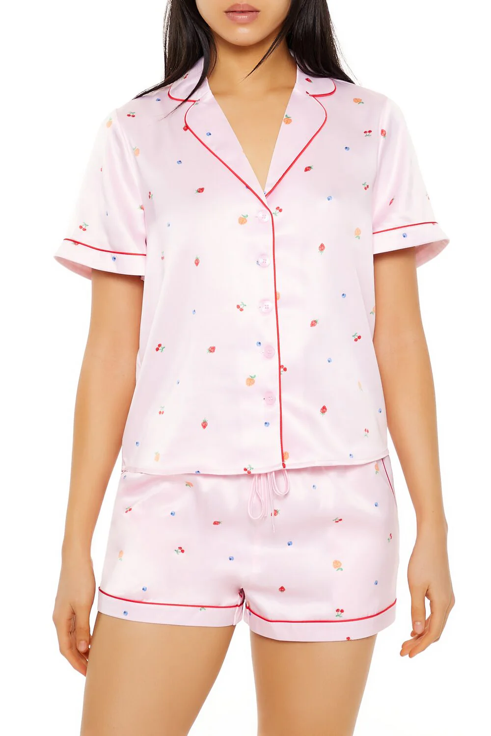 Fruit Shirt & Shorts Pajama Set - Image 2