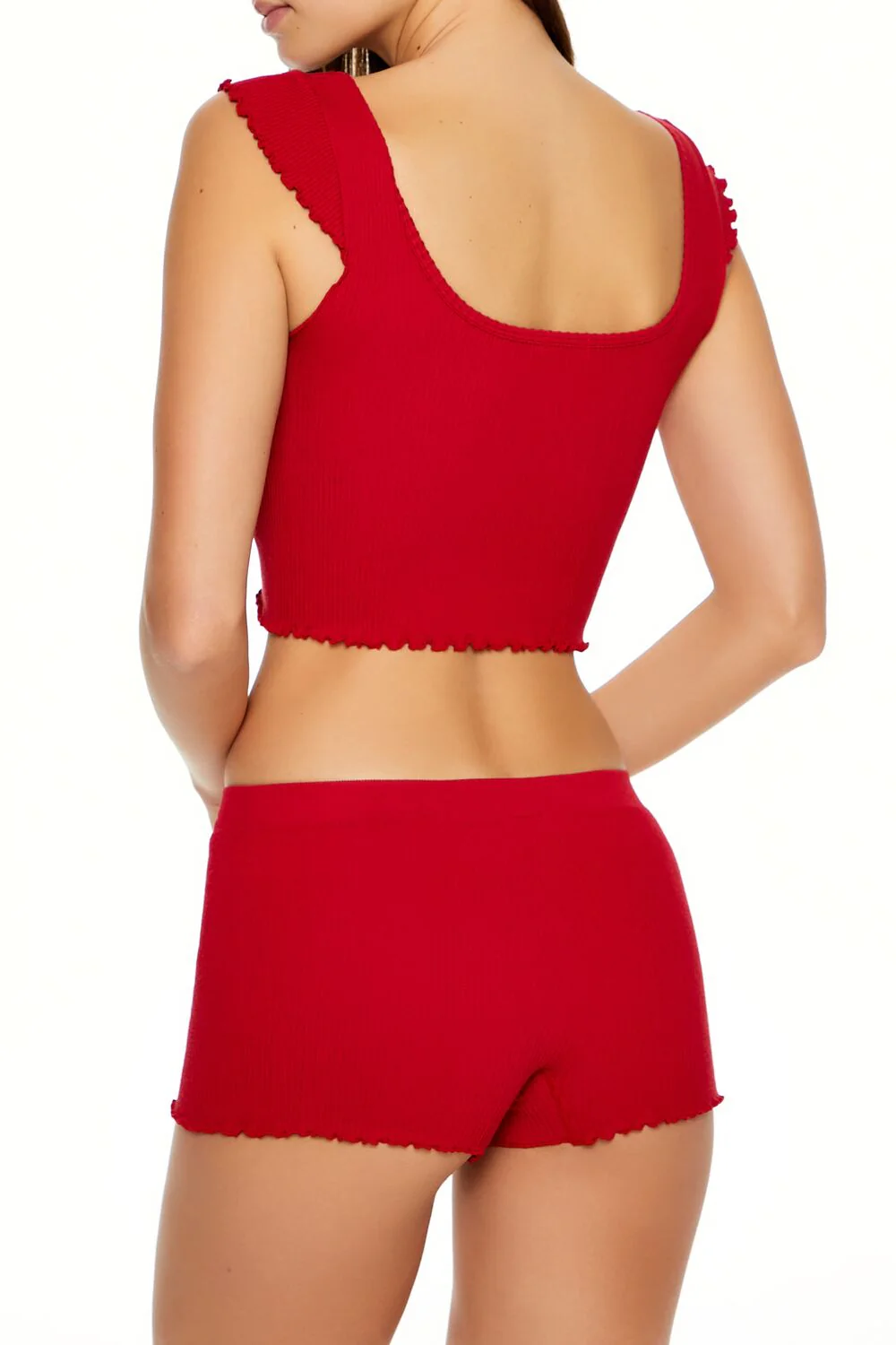 Seamless Bow Pajama Crop Top - Image 5