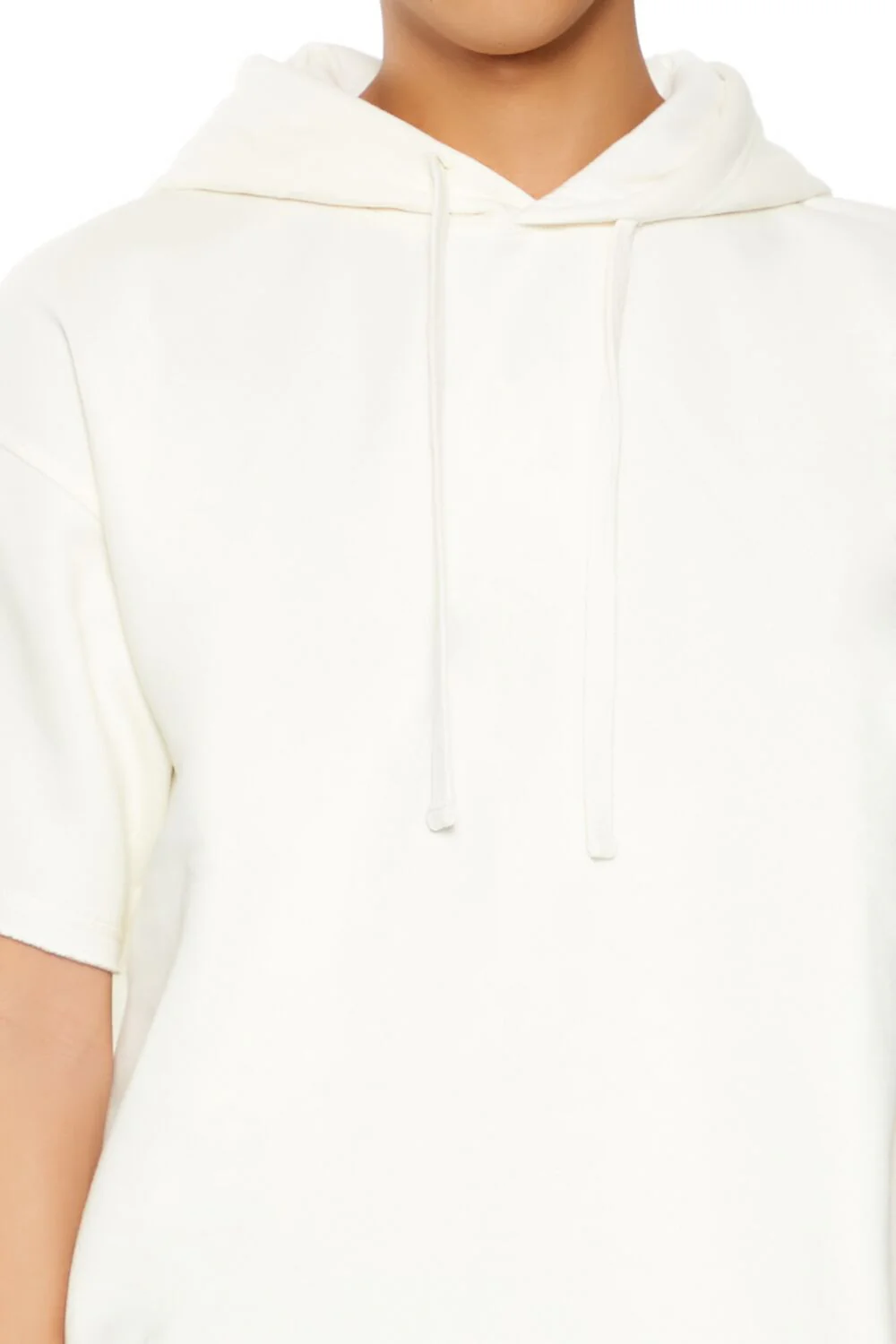 Short-Sleeve Drawstring Hoodie - Image 3