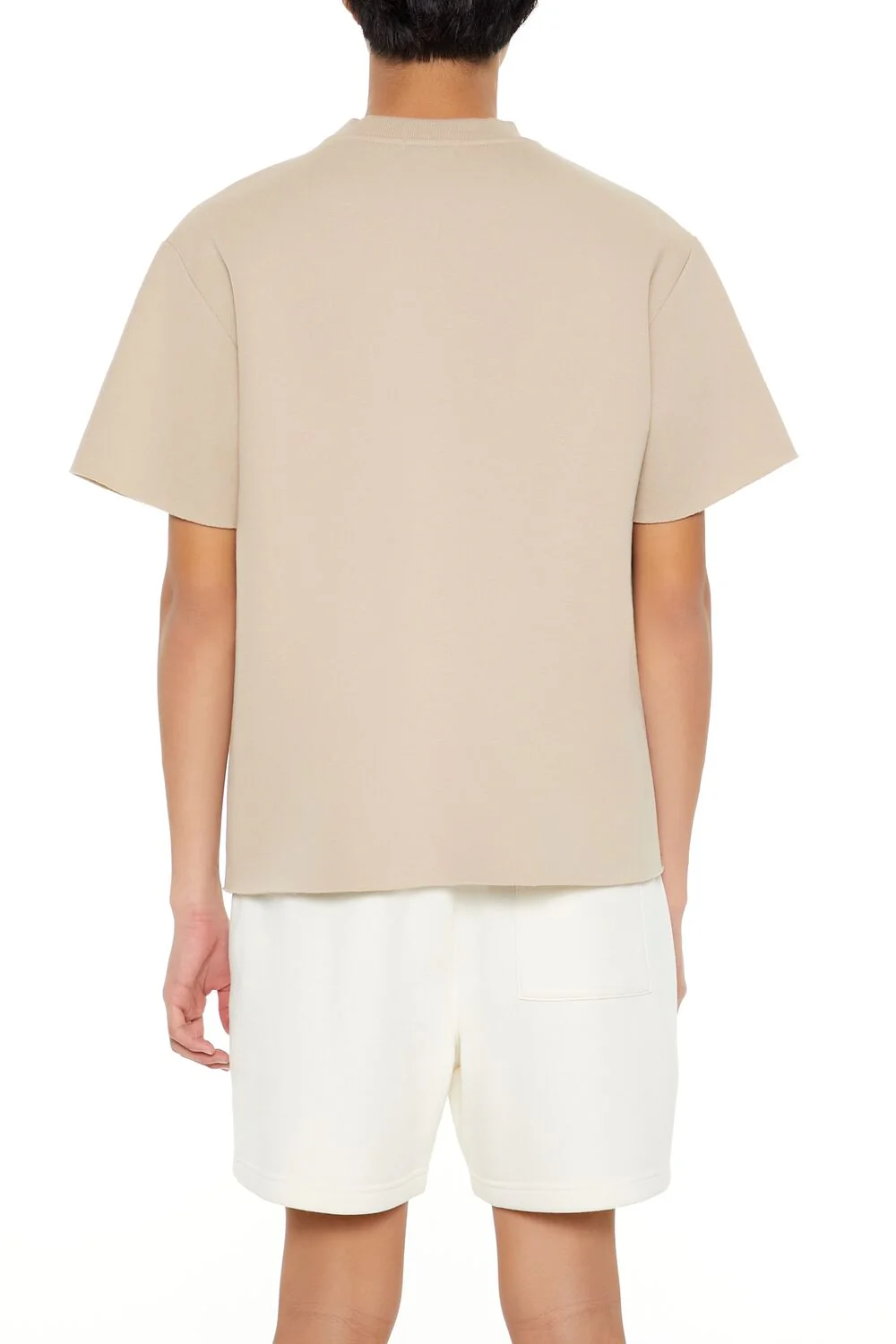 Athletic Cropped Short-Sleeve Raw-Cut Tee - Image 10