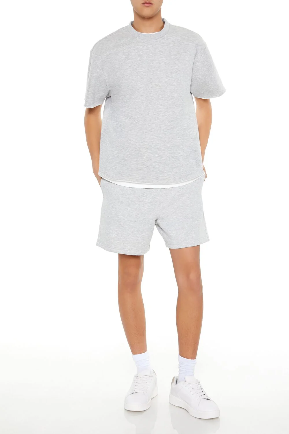 Athletic Cropped Short-Sleeve Raw-Cut Tee - Image 12