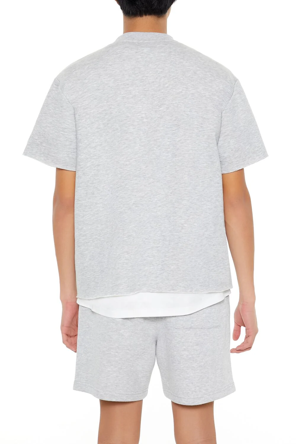 Athletic Cropped Short-Sleeve Raw-Cut Tee - Image 15