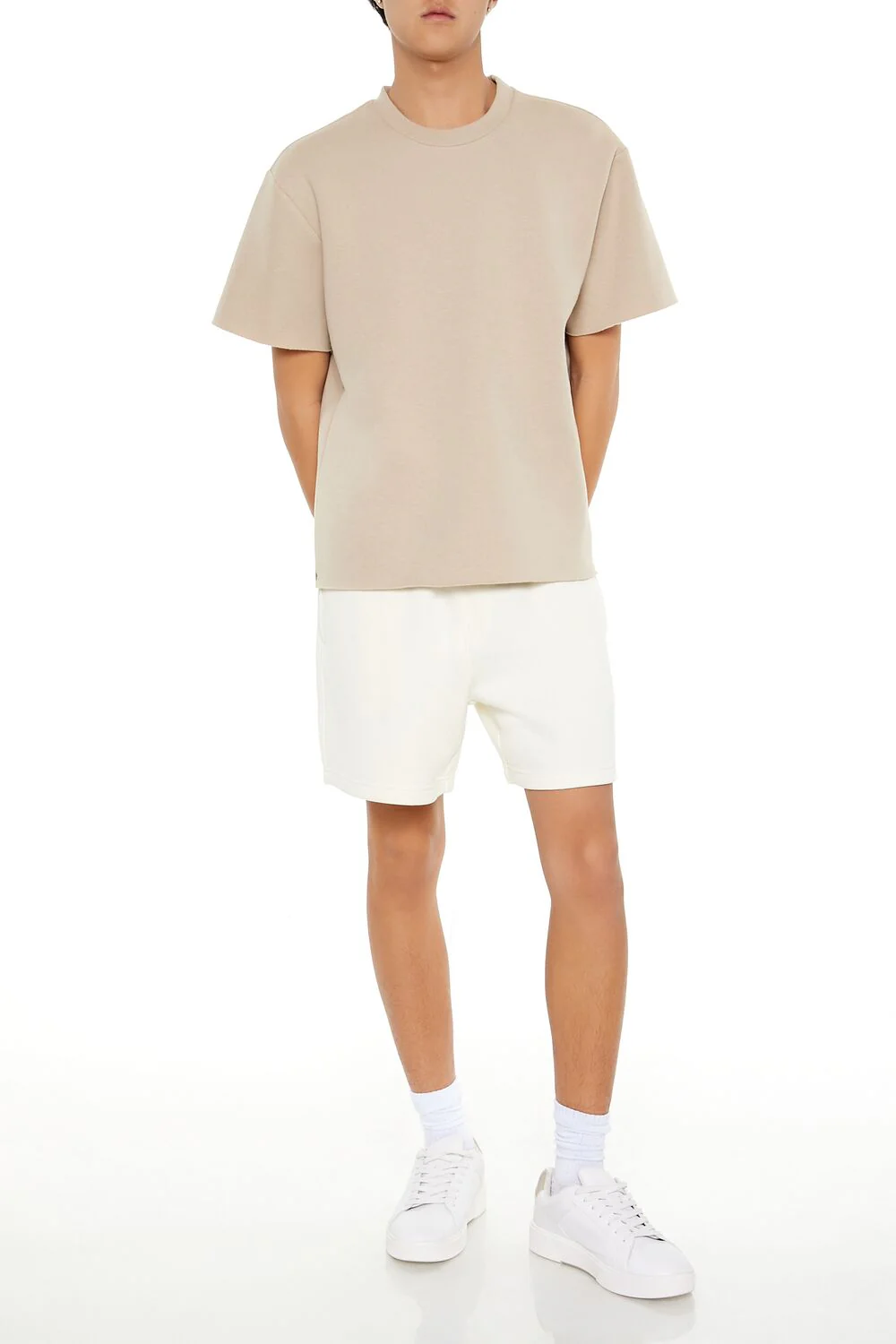 Athletic Cropped Short-Sleeve Raw-Cut Tee - Image 7