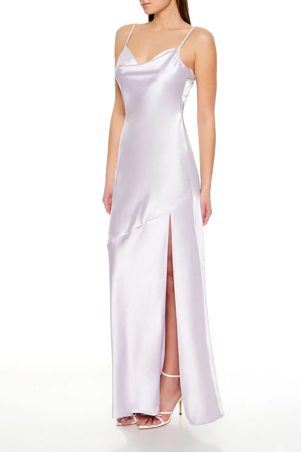 Satin Open-Back Maxi Dress - Image 2