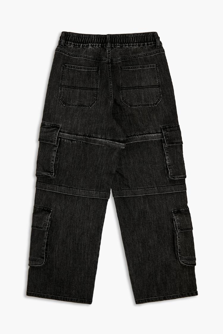 Mid-Rise Baggy Cargo Jeans - Image 2