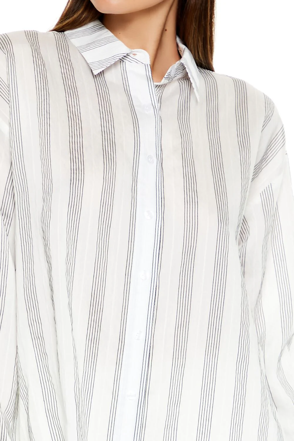 Striped Button-Front Shirt - Image 2