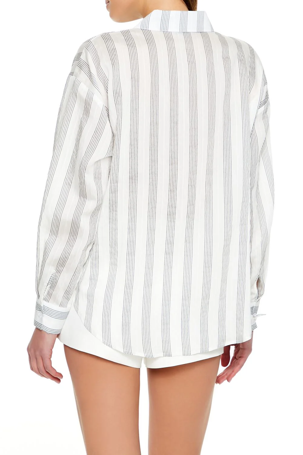 Striped Button-Front Shirt - Image 4