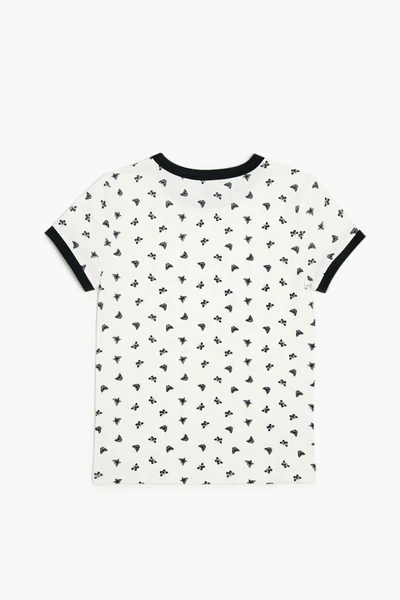 Girls Butterfly Ringer Tee (Kids) - Image 2