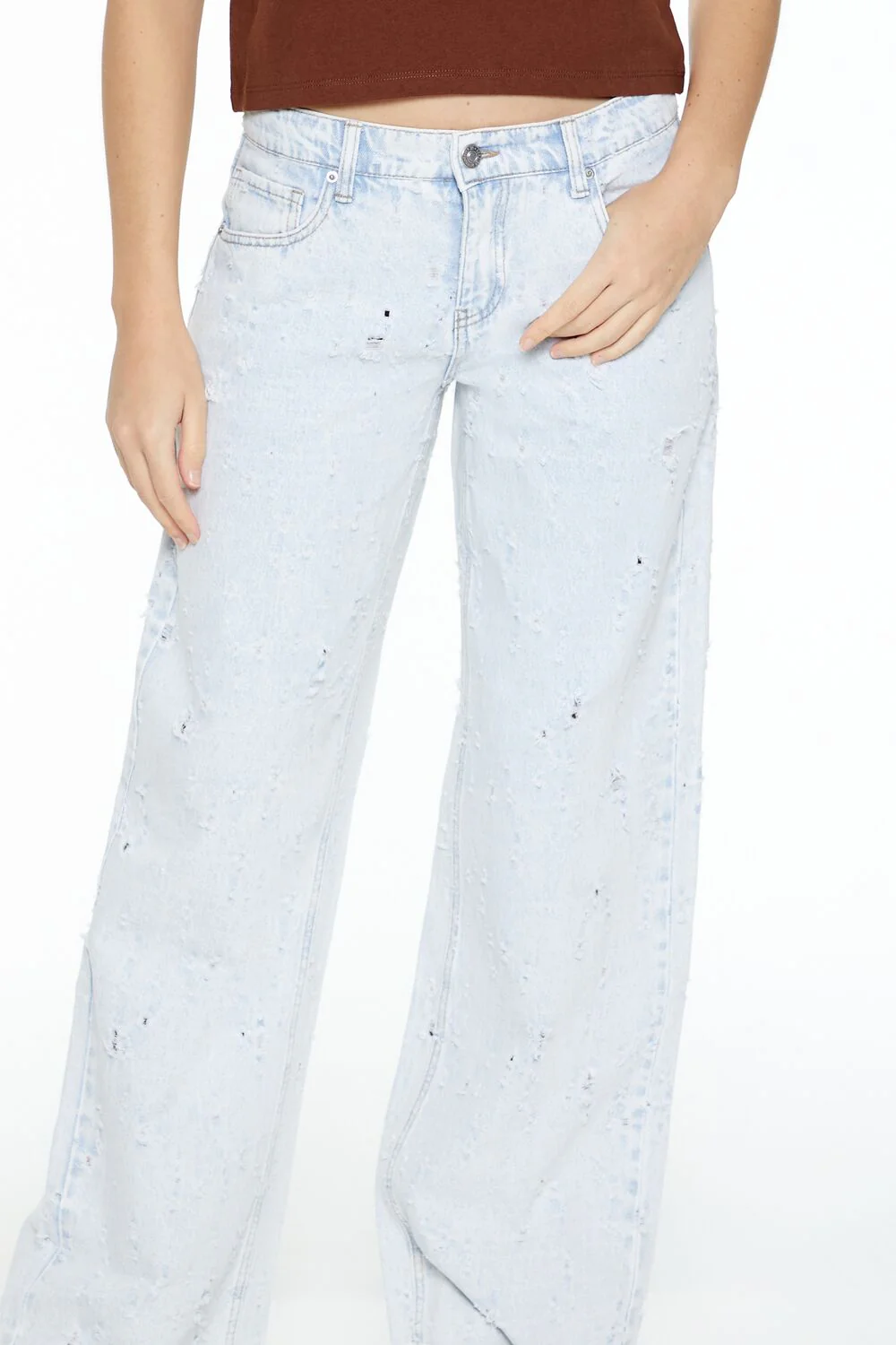 Low-Rise Baggy Wide-Leg Jeans - Image 5