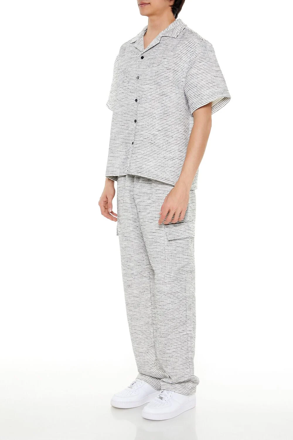 Striped Slim-Fit Cargo Pants - Image 3
