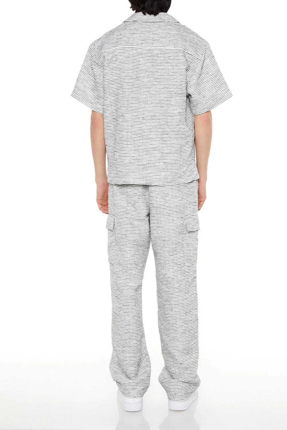 Striped Slim-Fit Cargo Pants - Image 4