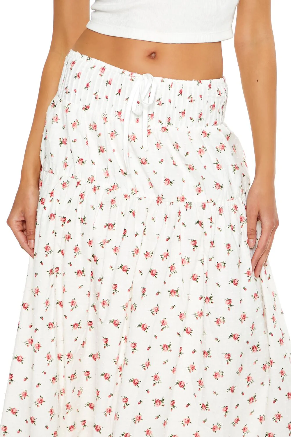 Floral Print Maxi Skirt - Image 5