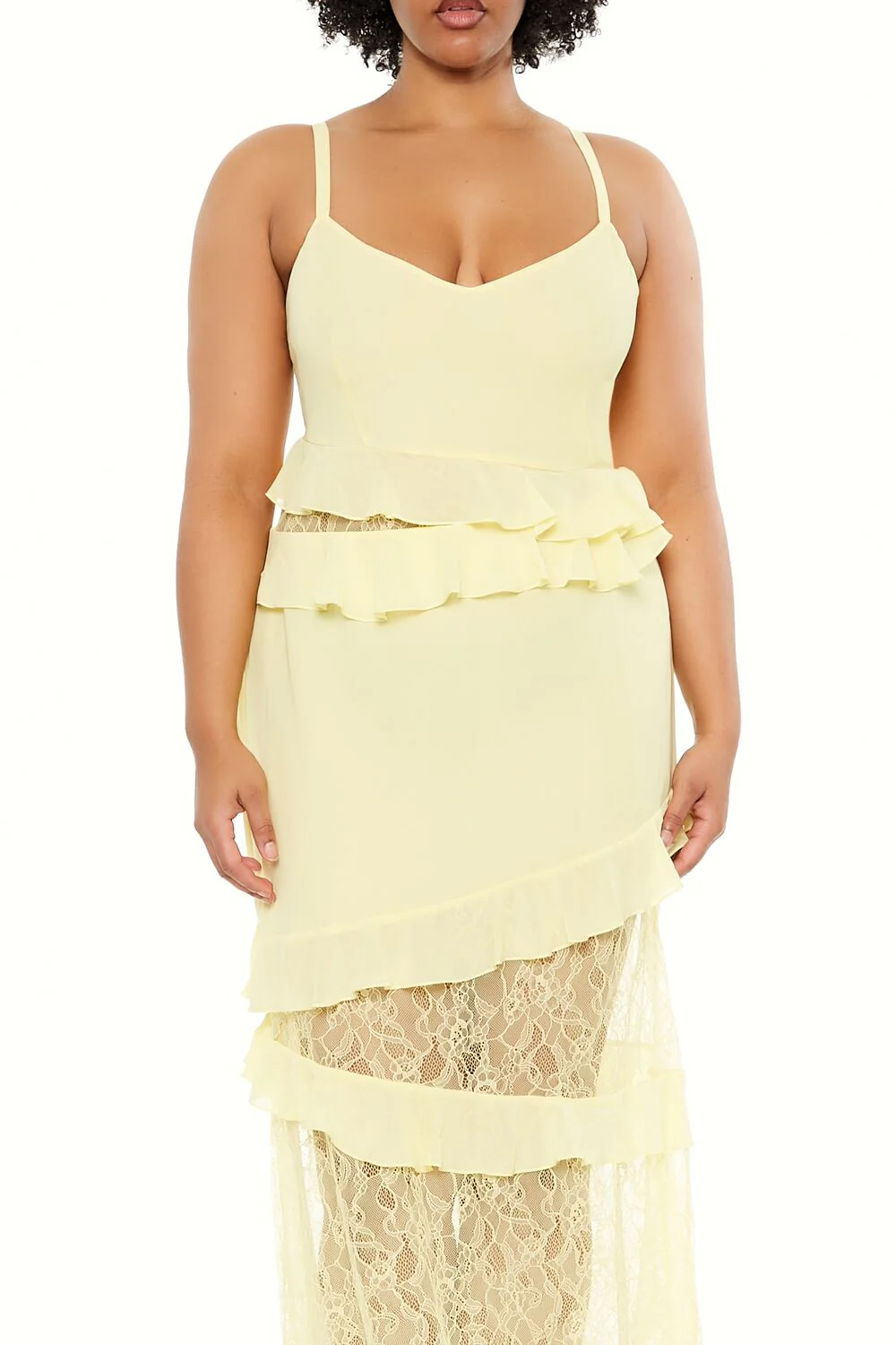 Plus Size Ruffle Maxi Dress - Image 4