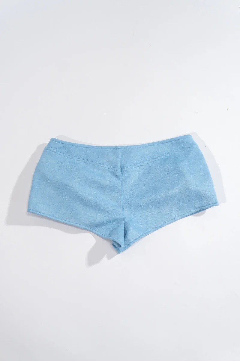 Rhinestone Buckle Low-Rise Shorts - Image 2