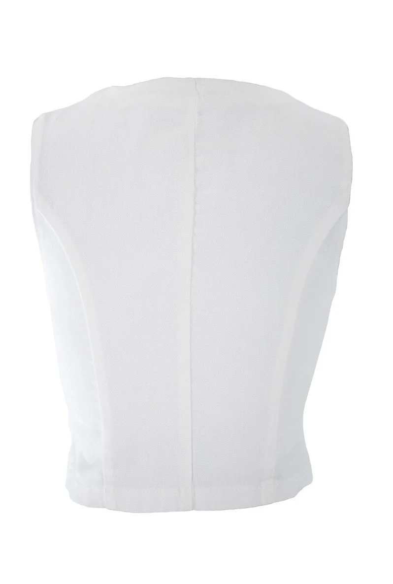 Stretch Denim Vest - Image 5