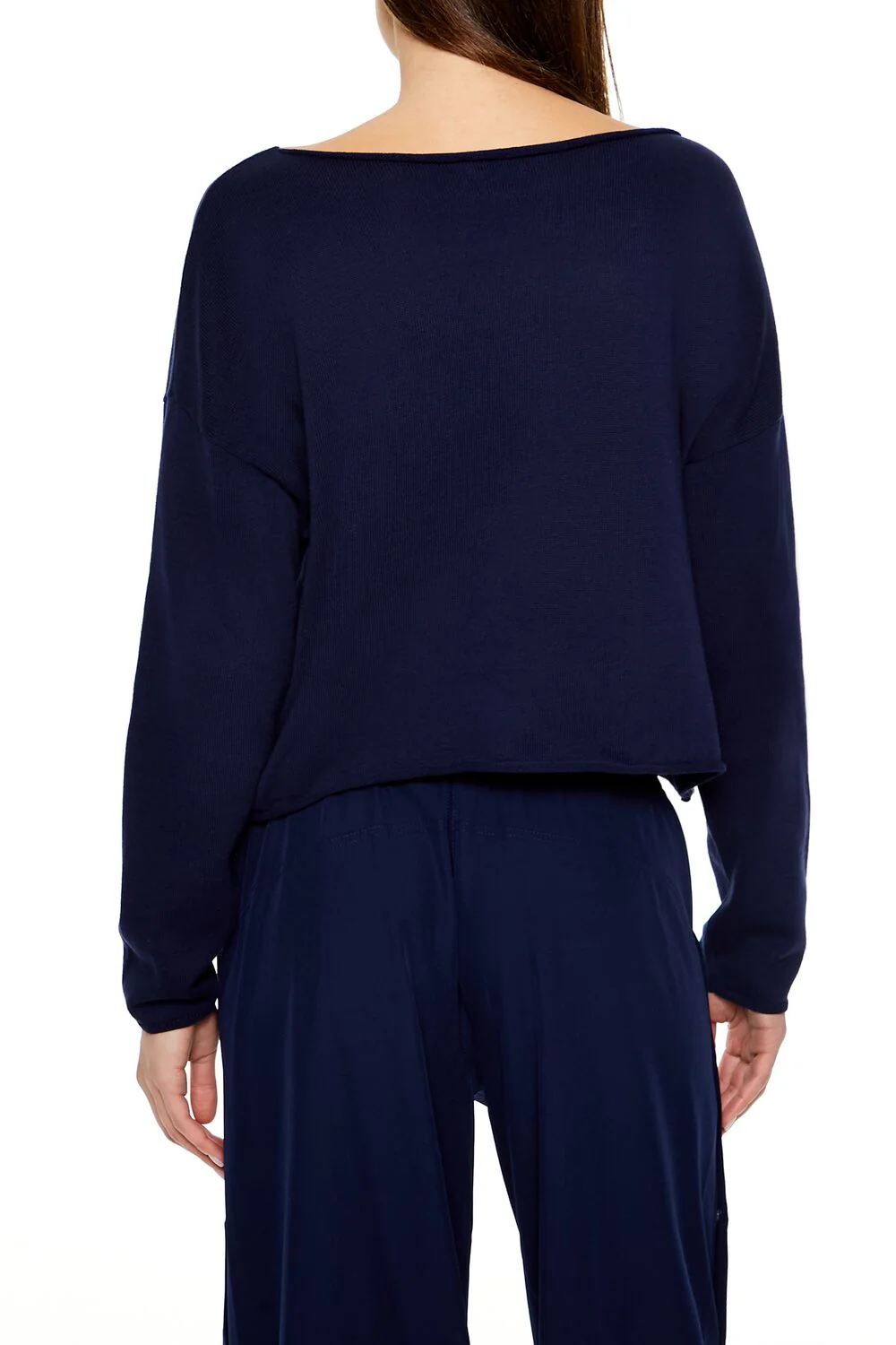 Drop-Sleeve Cropped Sweater - Image 9