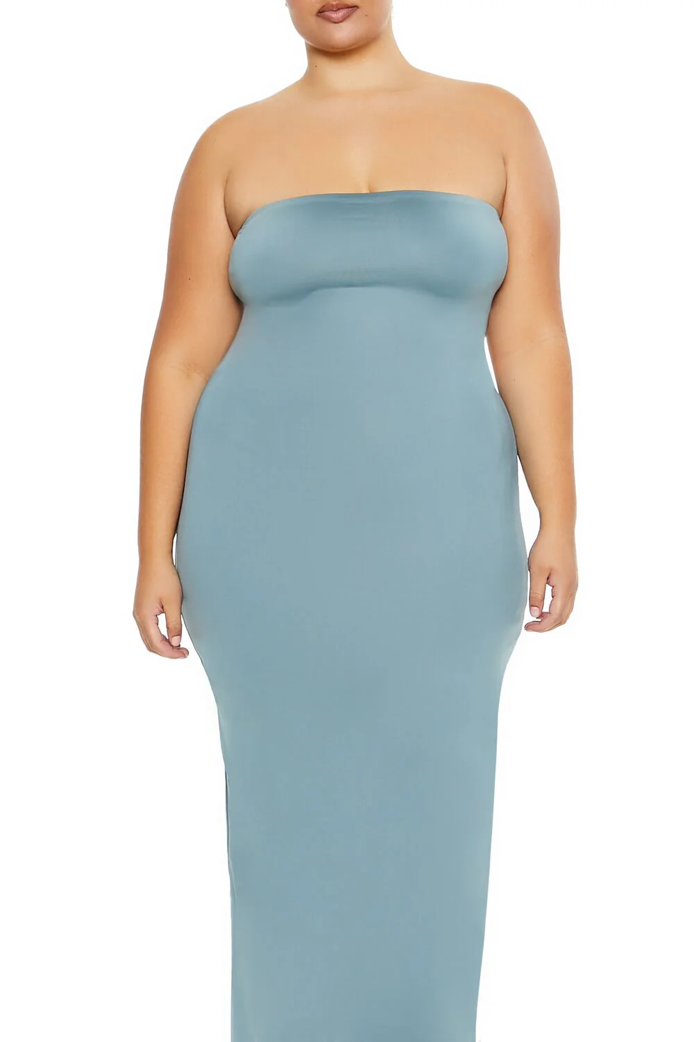 Plus Size Cutout Maxi Tube Dress - Image 9