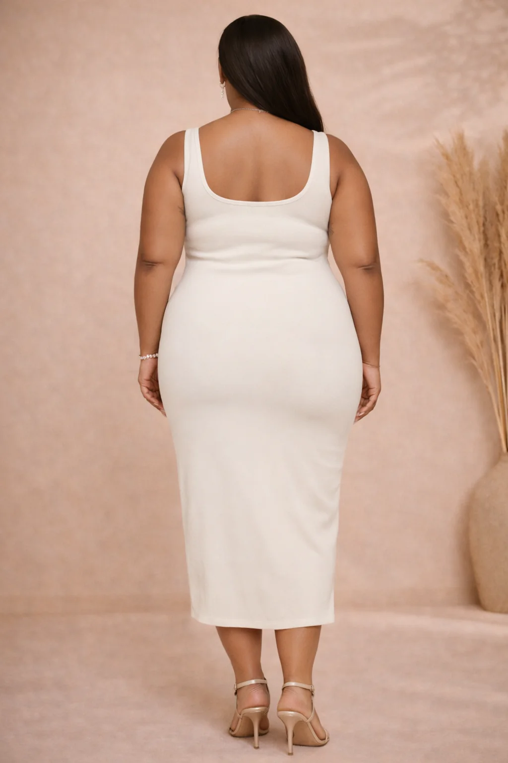 Plus Size Sleeveless Midi Dress - Image 6