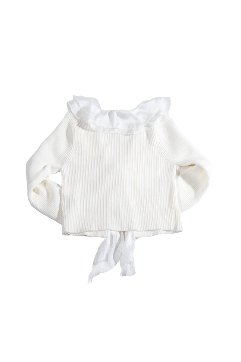 Plus Size Ribbed Knit Tie-Front Cardigan - Image 4