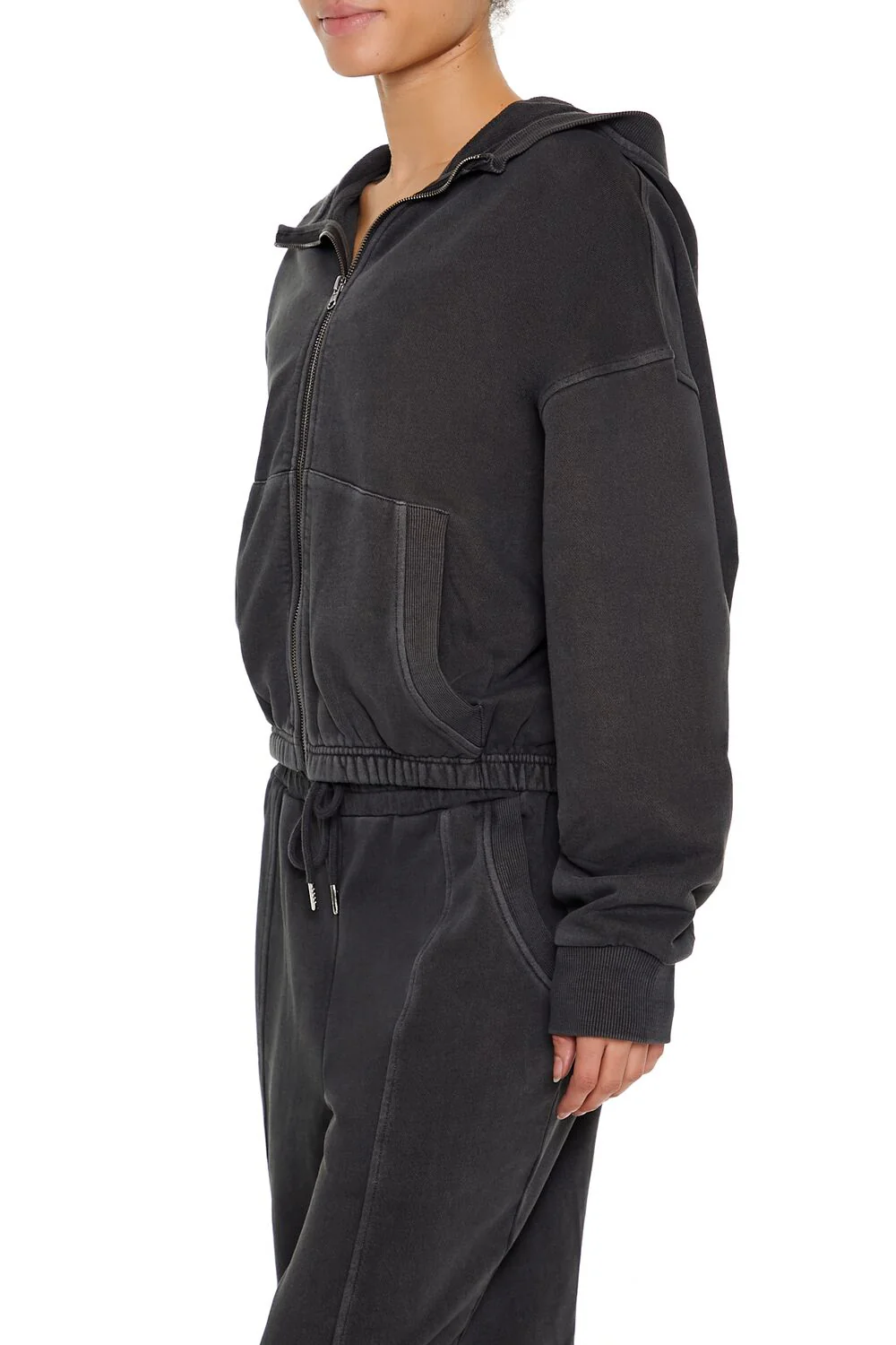 Active French Terry Zip-Up Hoodie - Image 4