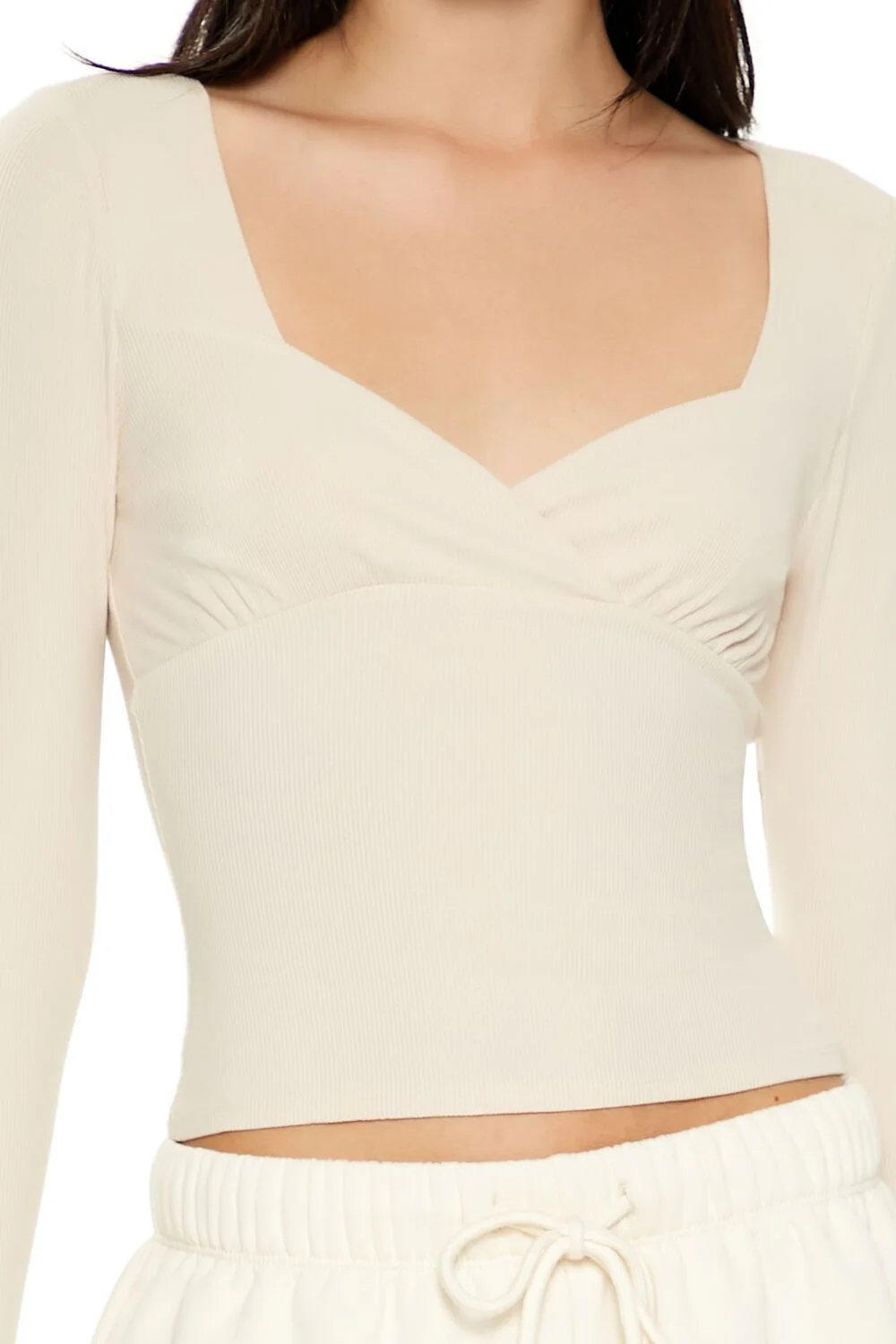 Ribbed Sweetheart Crop Top - Image 3