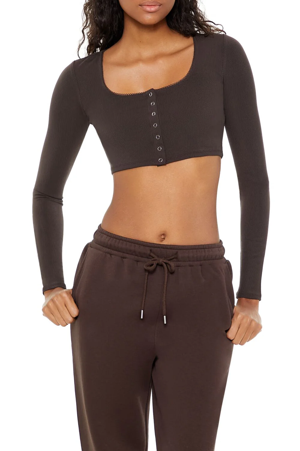 Picot-Trim Crop Top - Image 6