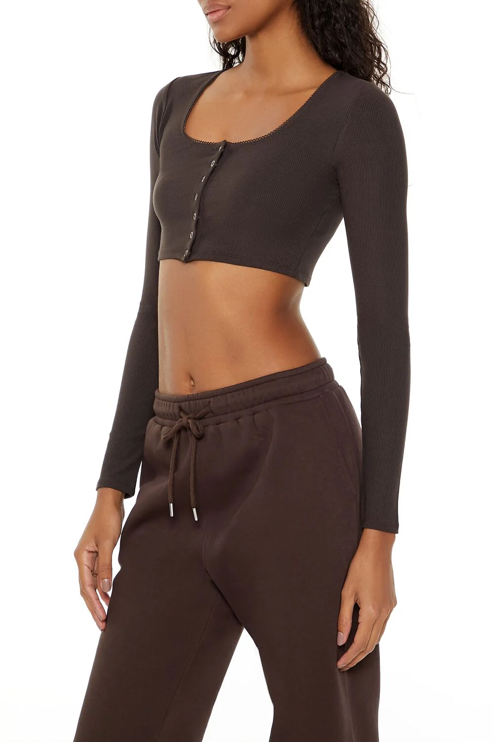 Picot-Trim Crop Top - Image 9