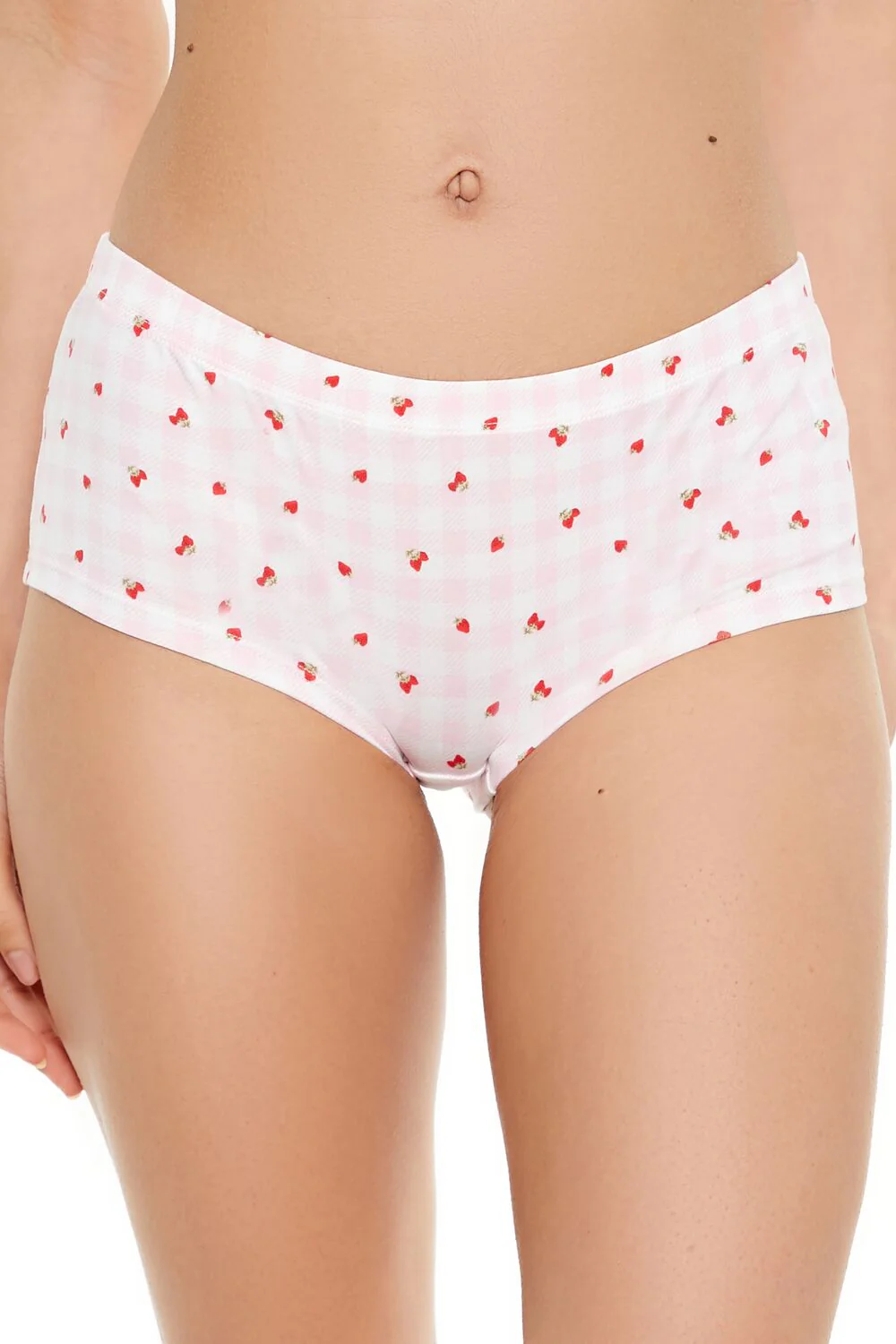 Gingham Strawberry Shortie Panties - Image 2