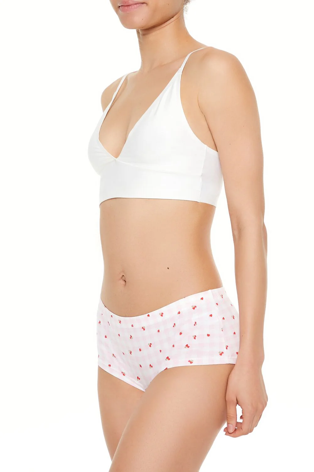 Gingham Strawberry Shortie Panties - Image 4