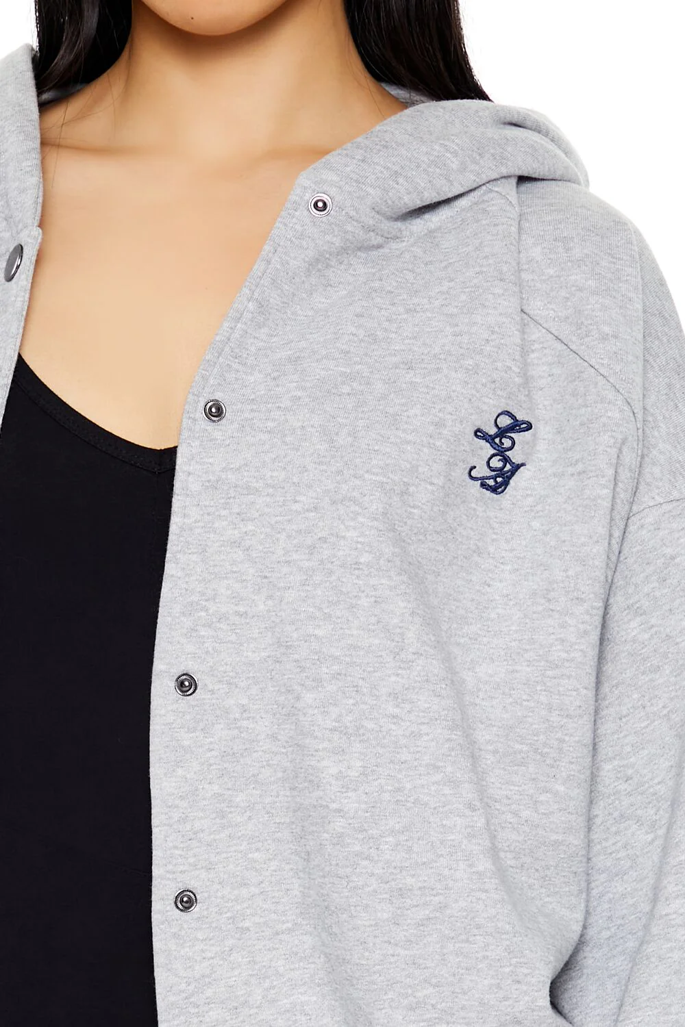 Fleece LA Embroidered Hoodie - Image 3