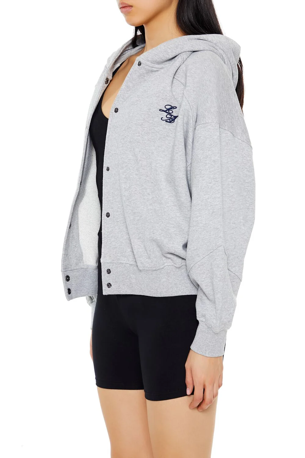 Fleece LA Embroidered Hoodie - Image 4