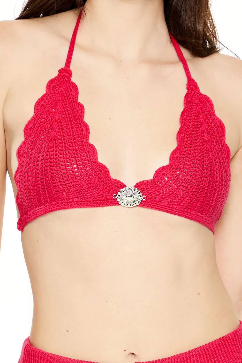 Sweater-Knit Triangle Bralette - Image 3