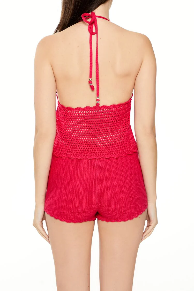 Sweater-Knit Chain Belt Shorts - Image 5