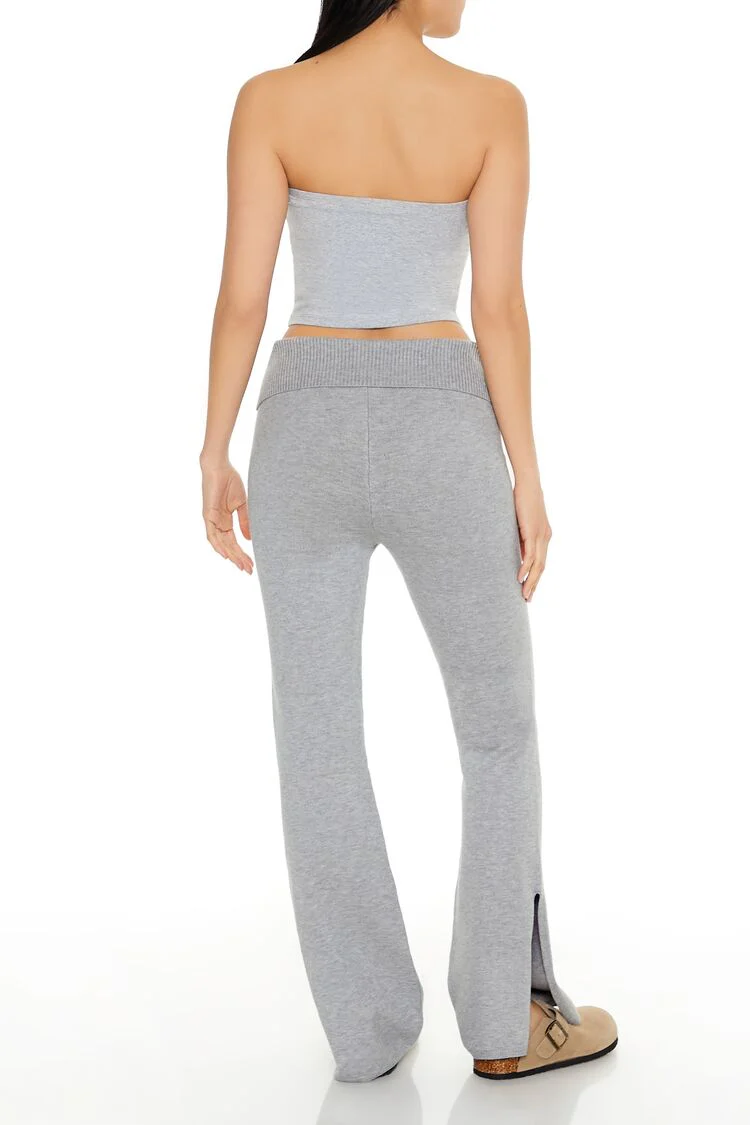Rhinestone Sweater-Knit Pants - Image 4