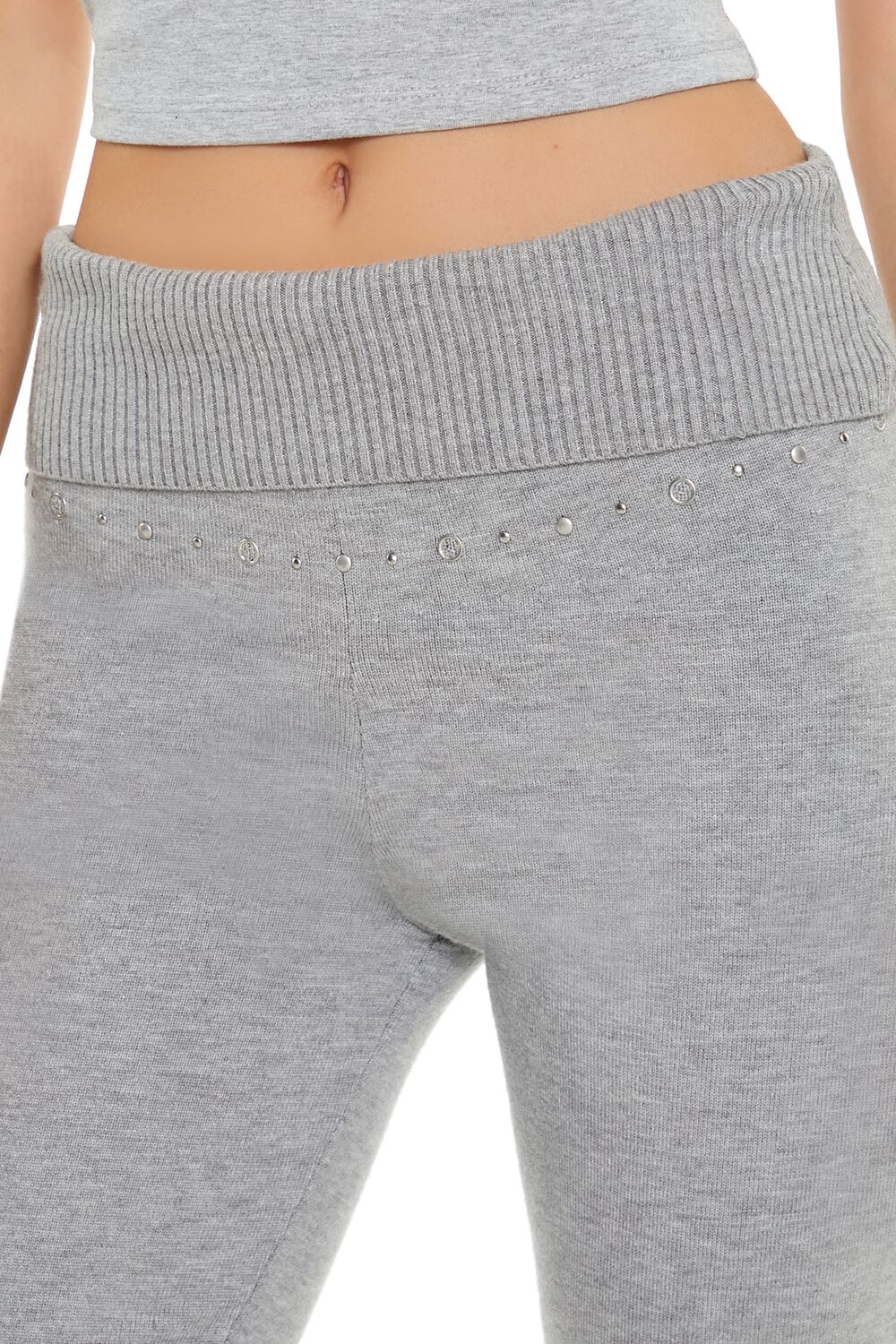 Rhinestone Sweater-Knit Pants - Image 5