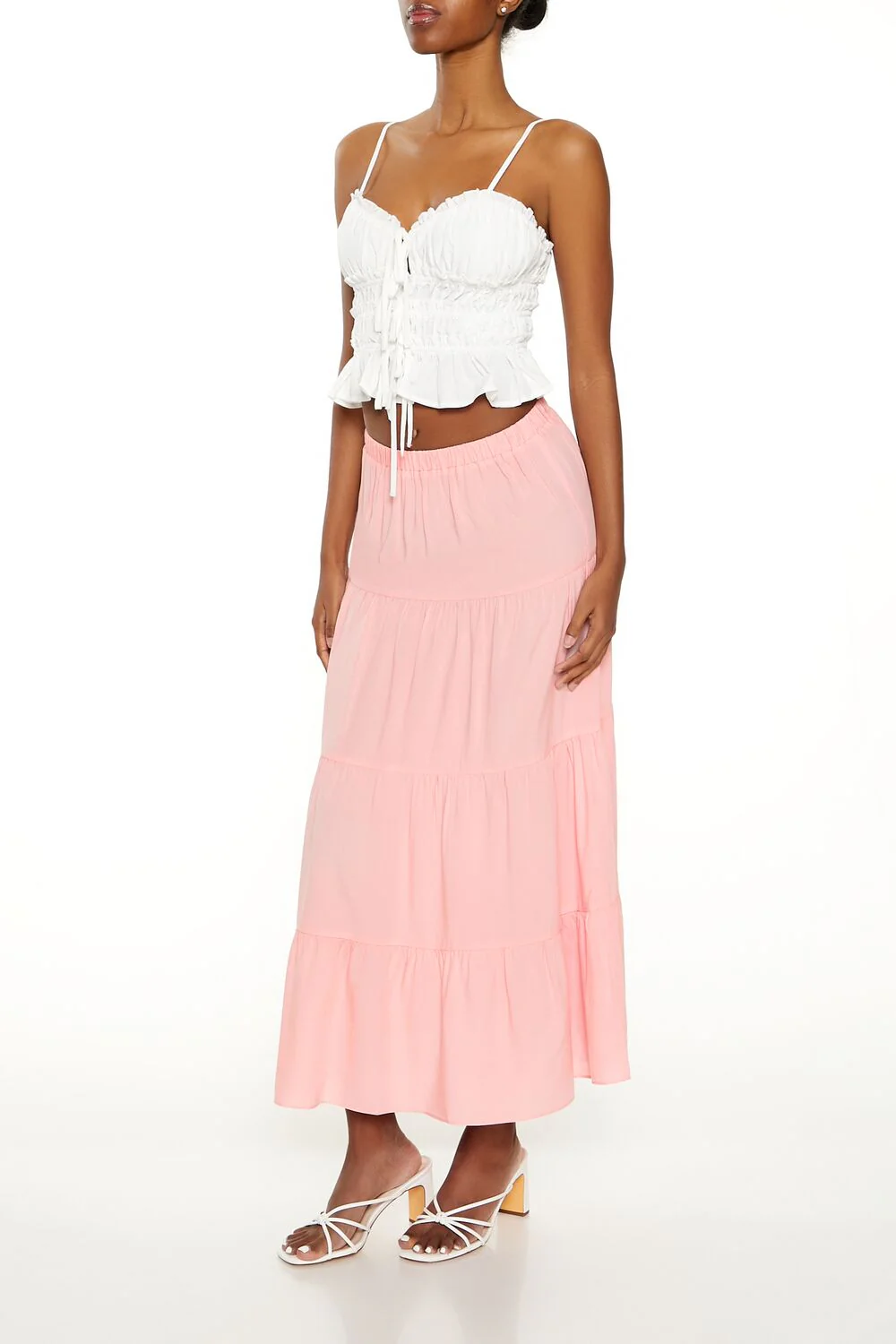 Tiered A-Line Maxi Skirt - Image 3