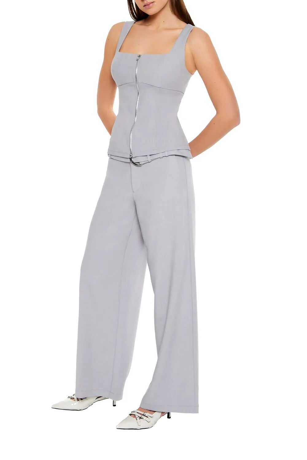 Belted Wide-Leg Pants - Image 3