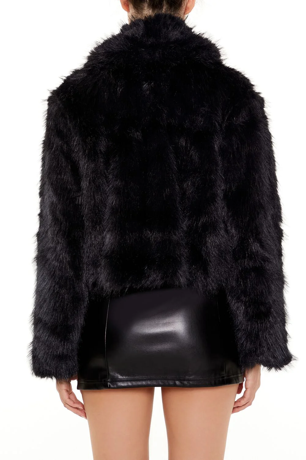 Faux Fur Tie-Front Coat - Image 5