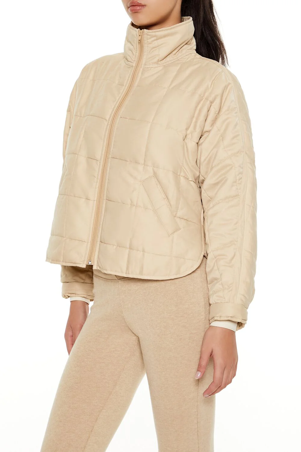 Quilted Dolphin-Hem Jacket - Image 9