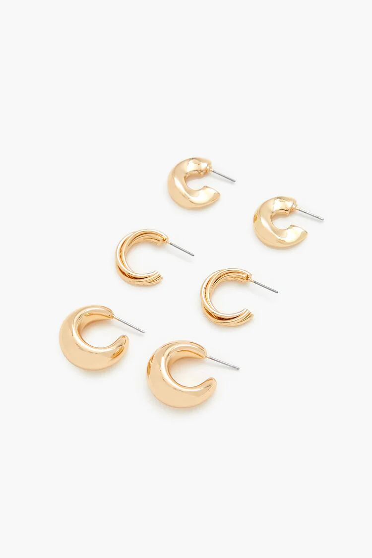 Twisted Hoop Earring Set - Image 2