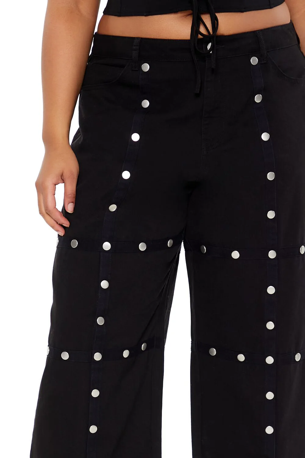 Plus Size Studded High-Rise Pants - Image 5