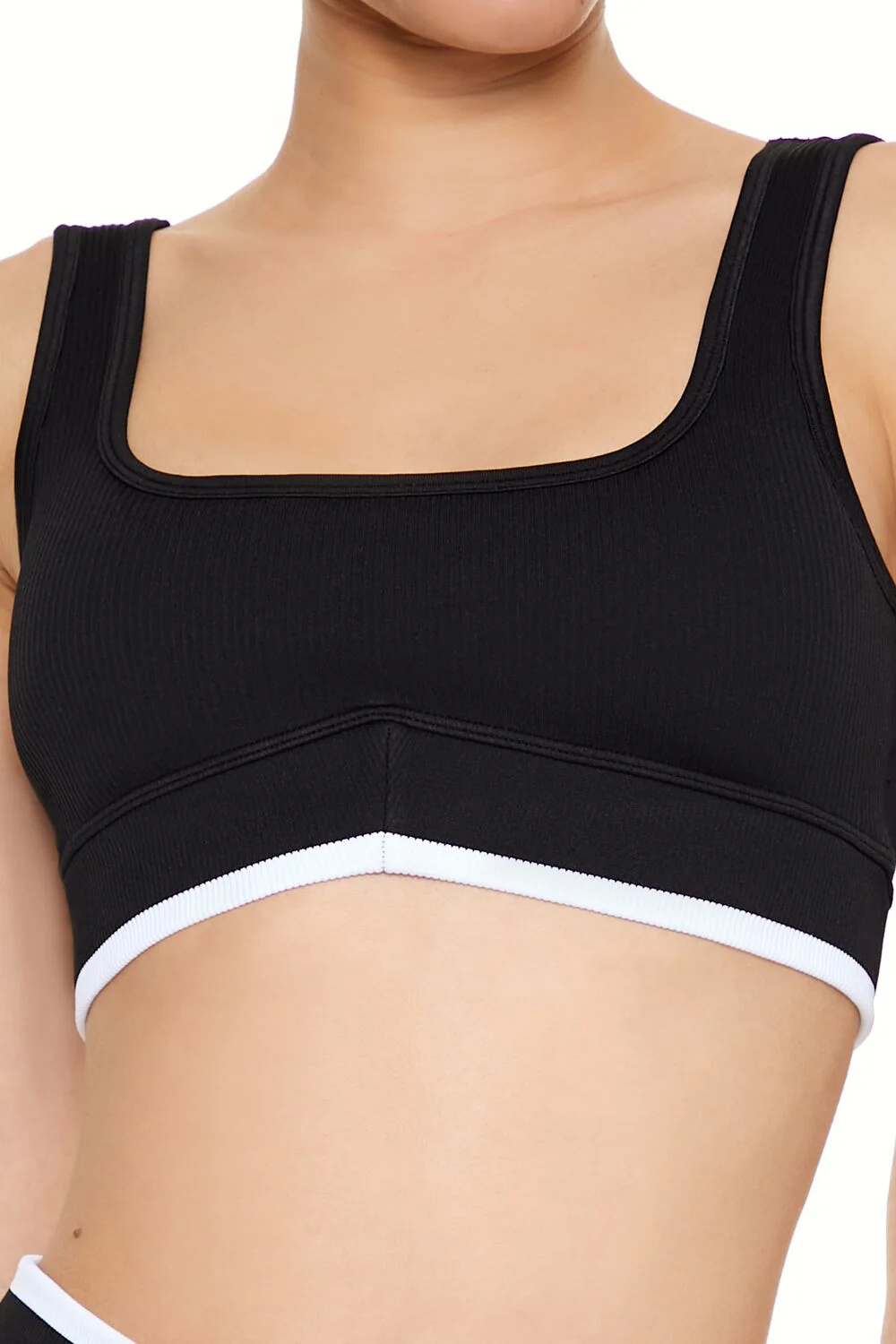 Seamless Two-Tone Sports Bra - Image 3