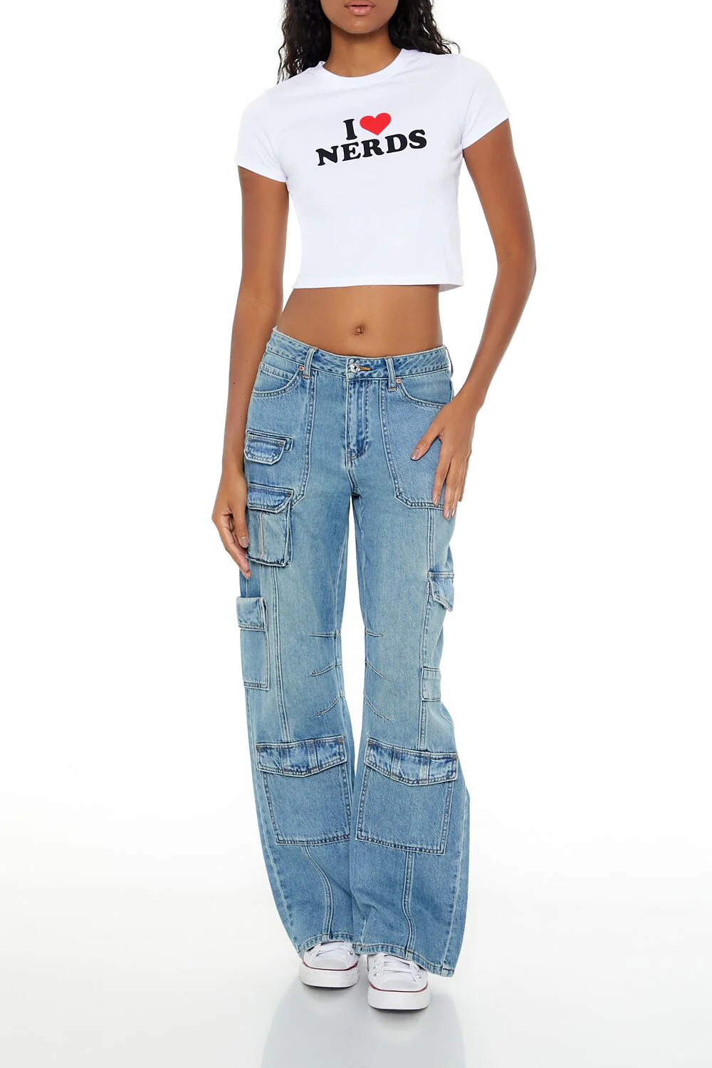 I Love Nerds Cropped Tee - Image 2