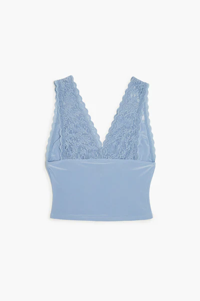 Lace Scalloped-Trim Tank Top - Image 2