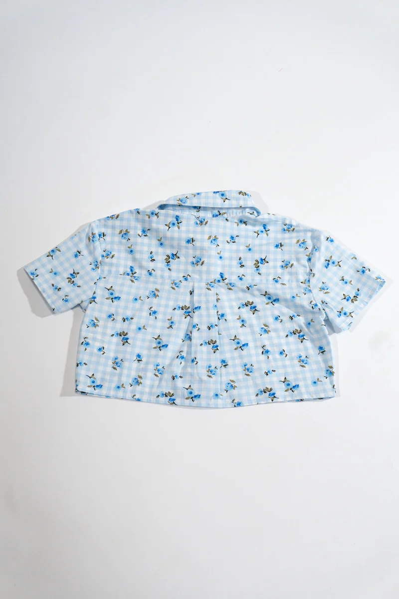 Kids Floral Short-Sleeve Shirt & Shorts Set - Image 3