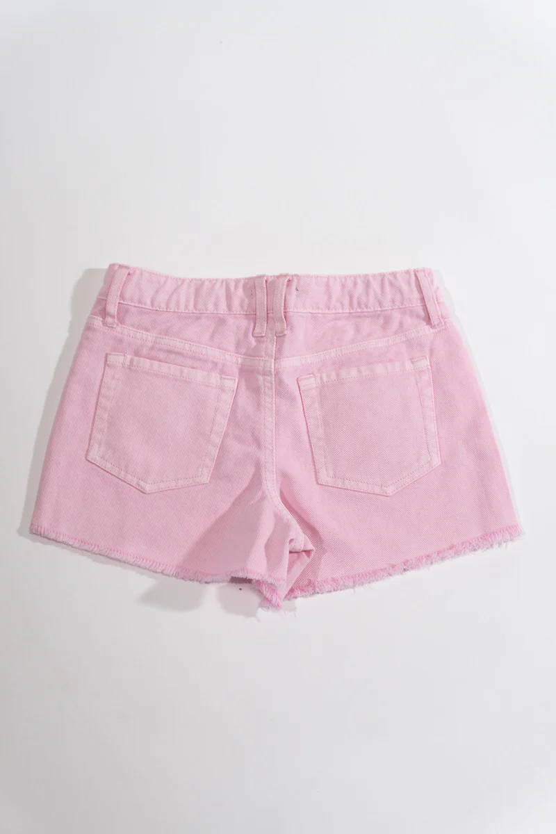 Kids Distressed Denim Shorts - Image 6