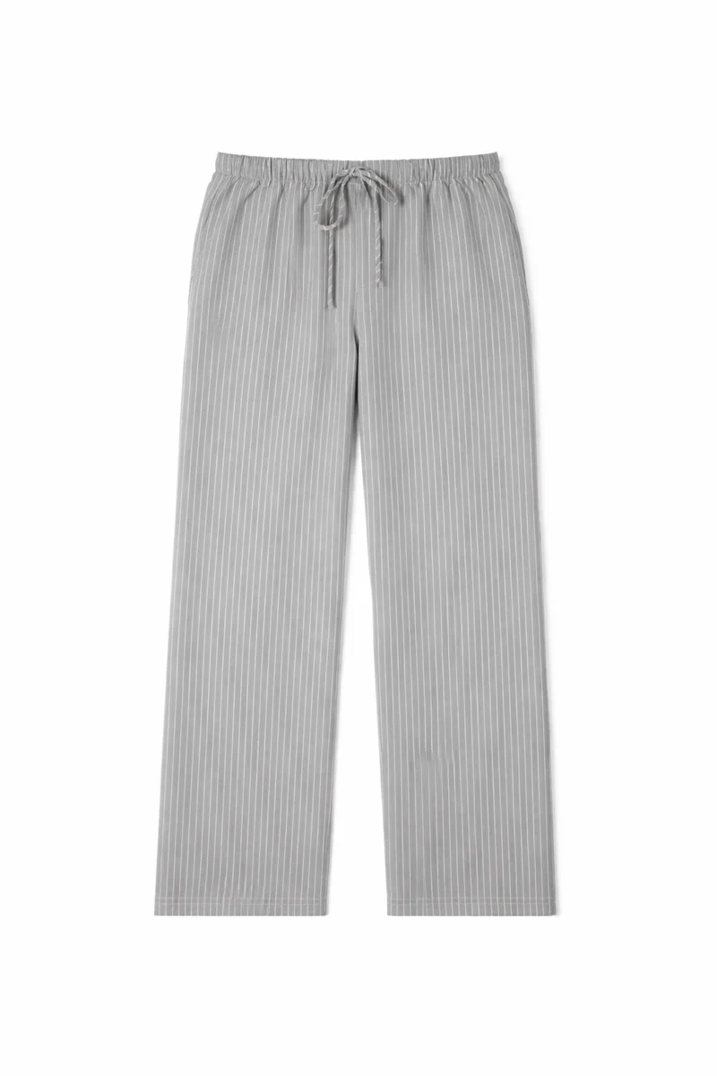 Plus Size Pinstriped Drawstring Pants - Image 3